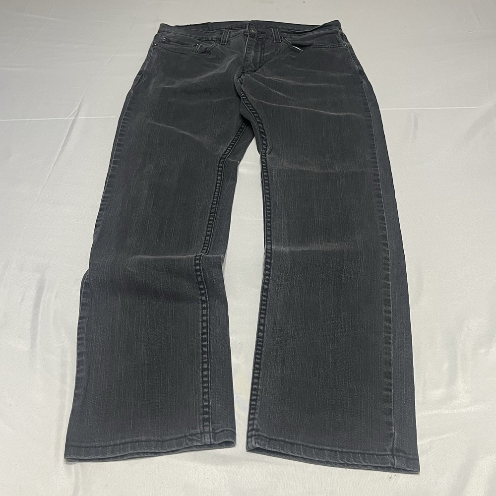Levis 559 Jeans Mens Fits 32x30 Black Baggy Loose Straight Denim Faded Y2K